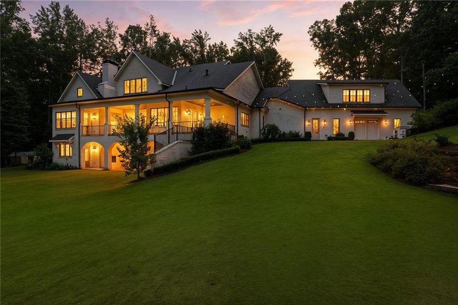 Front exterior of a new home in , Buford, GA, highlighting curb appeal (Image 29). Front exterior of a new home in , Buford, GA, highlighting curb appeal (Image 29).