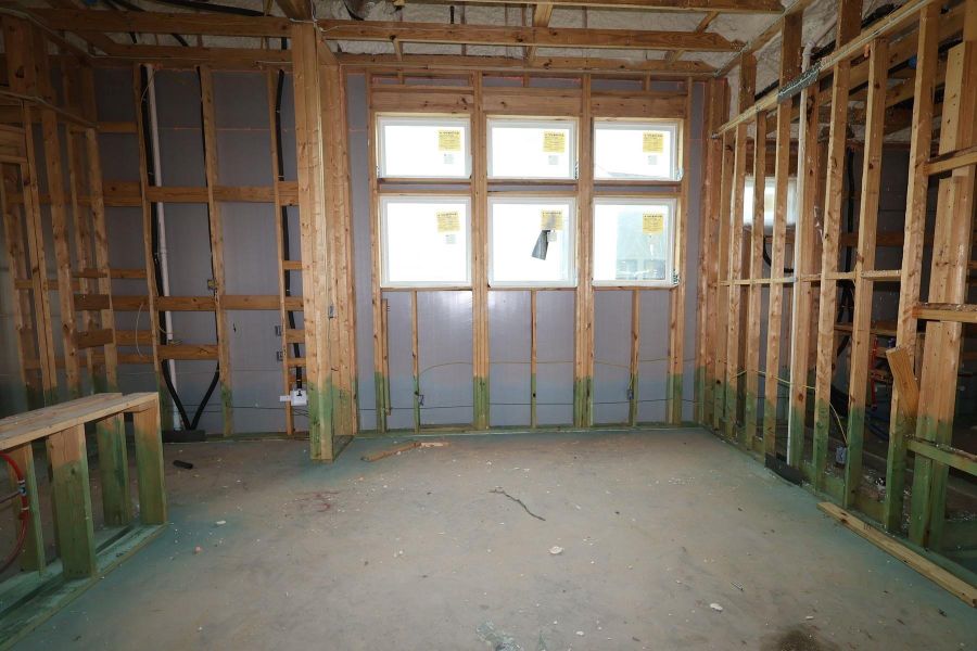 In-progress construction of a new home in Bridgeland Central: Emerald Heights - Landmark Row Collection, Cypress, TX (Image 6).