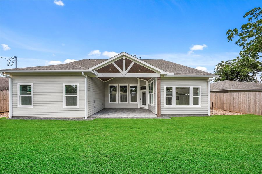 Exterior details and patio area of a home in , Houston (Image 3).