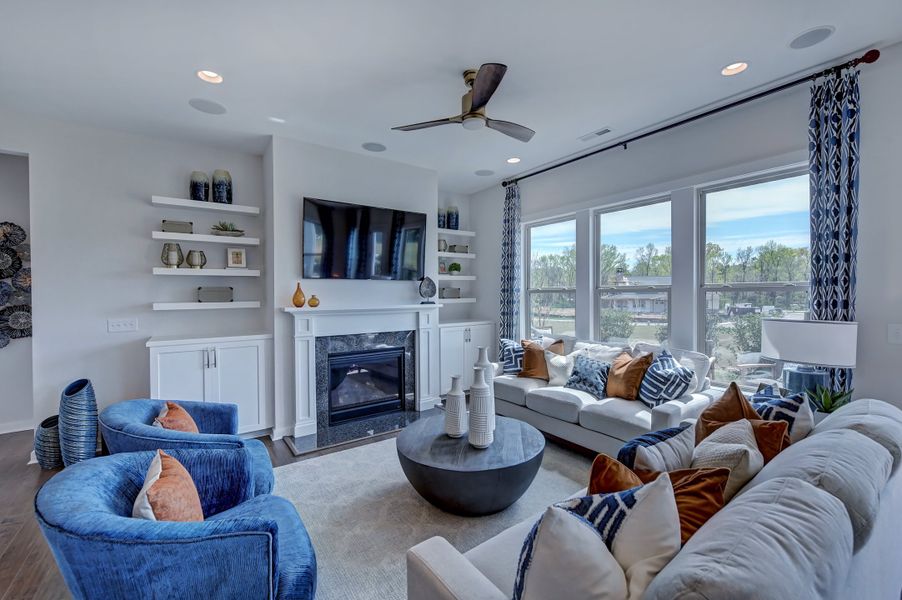 Representative furnished interior of a home built from the Laney by Taylor Morrison in River Falls, Tega Cay (Image 14).