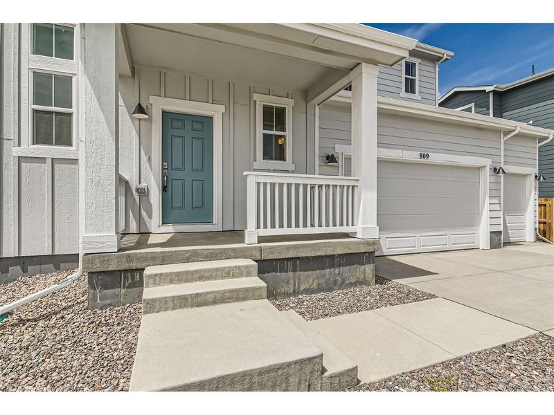 Exterior details and patio area of a home in Hidden Creek, Frederick (Image 3).