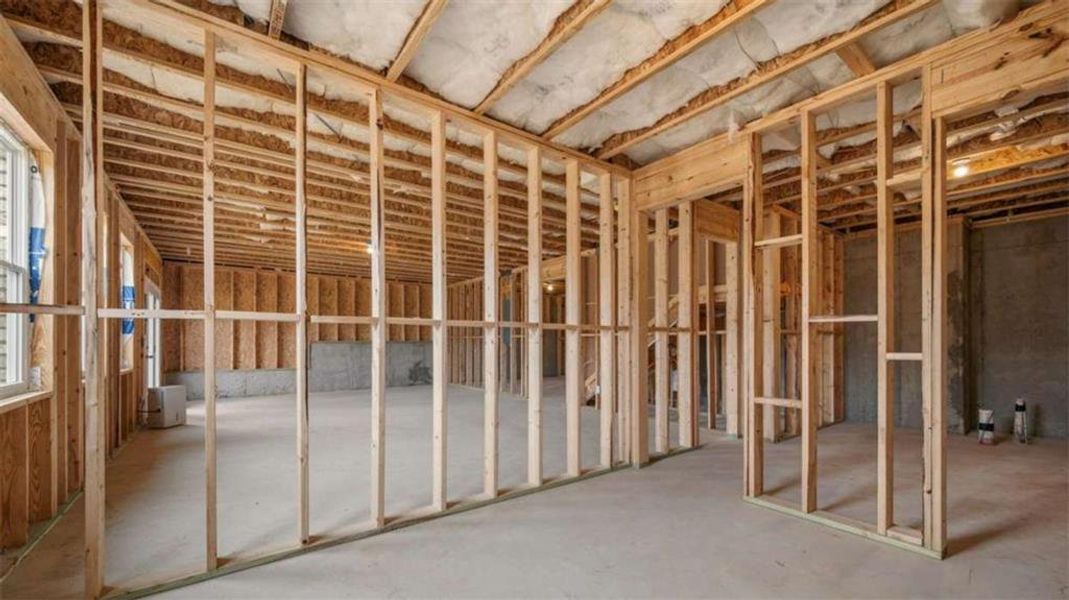 In-progress construction of a new home in The Gates at Pates Creek, Hampton, GA (Image 31).