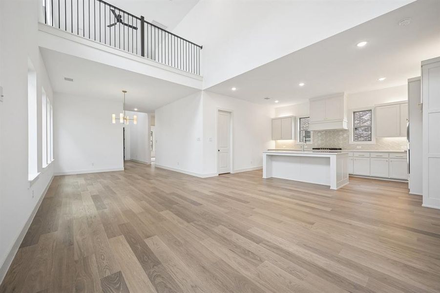 With a game room that overlooks the family room, our Adeline plan offers multiple entertainment zones.