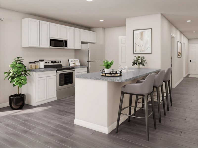 Representative furnished interior of a home built from the Lincoln by National HomeCorp in Forest Ridge, Edgefield (Image 4).
