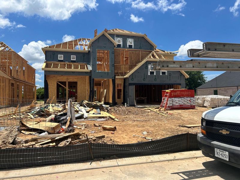 In-progress construction of a new home in Morton Creek Ranch, Katy, TX (Image 34). In-progress construction of a new home in Morton Creek Ranch, Katy, TX (Image 34).