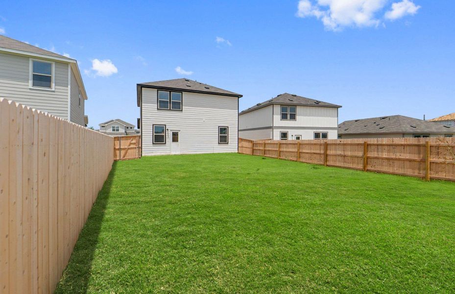 Exterior details and patio area of a home in Sonterra, Jarrell (Image 3).