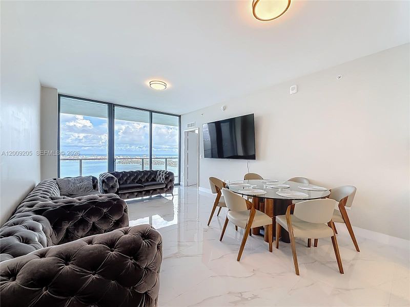 Furnished interior view inside a new home in , Miami (Image 16).