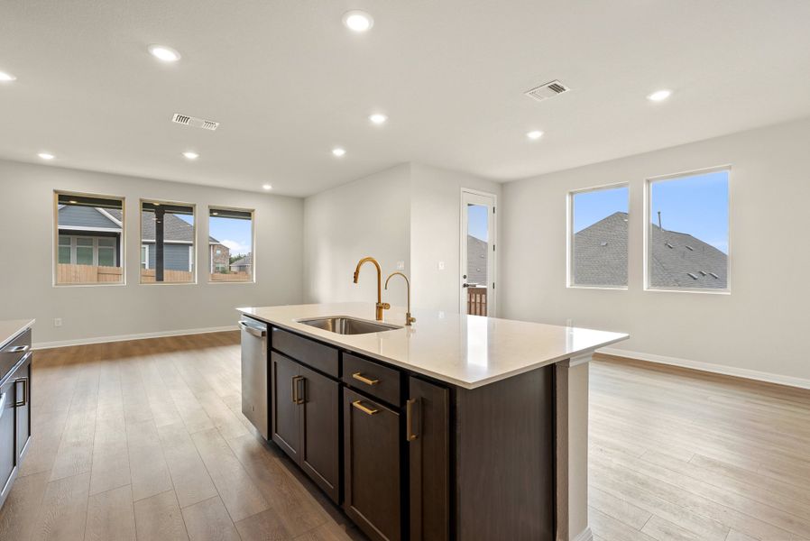 Representative furnished interior of a home built from the Texoma by Ashton Woods in The Colony 50s, Bastrop (Image 6).