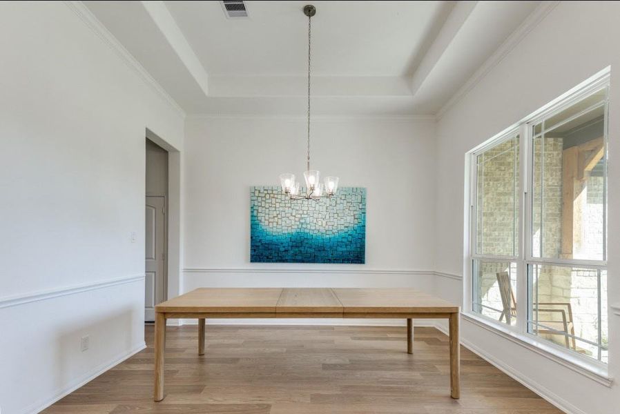 Furnished interior view inside a new home in Deer Pines, Conroe (Image 17).