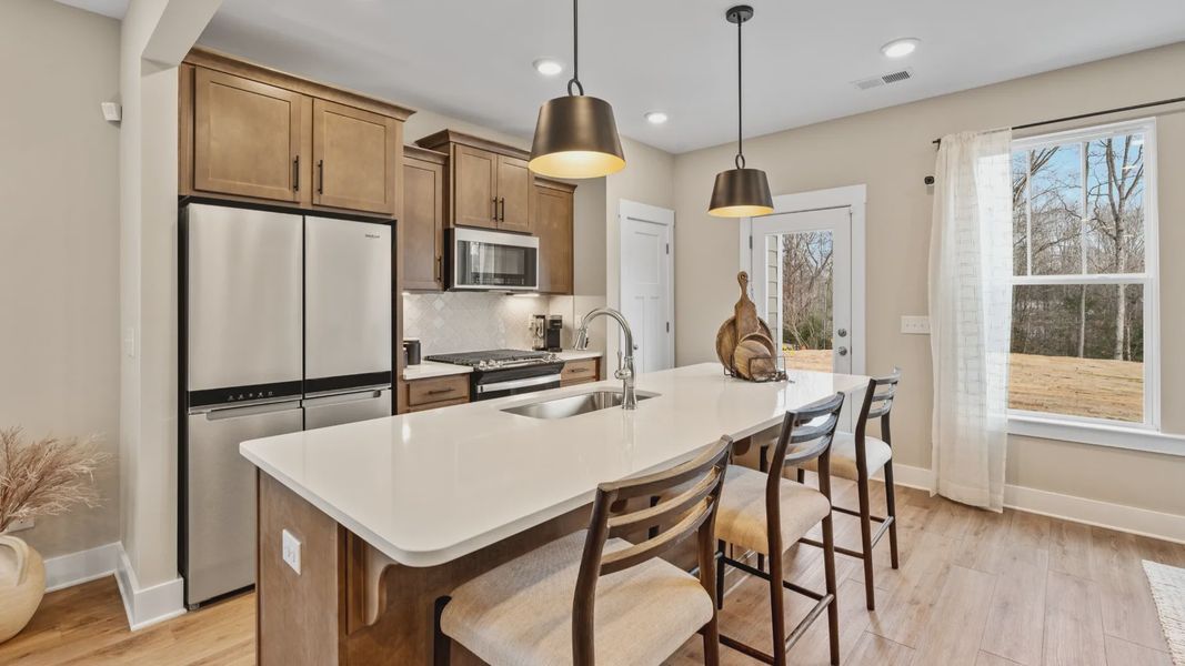 Furnished interior view inside a new home in Saluda Crossing, Piedmont (Image 7). Furnished interior view inside a new home in Saluda Crossing, Piedmont (Image 7).