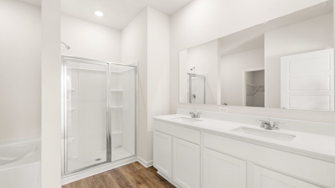 Furnished interior view inside a new home in The Preserve at Agricultural Village, Perry (Image 8).