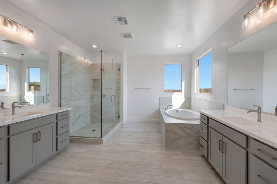 Furnished interior view inside a new home in Soleo, San Tan Valley (Image 14). Furnished interior view inside a new home in Soleo, San Tan Valley (Image 14).