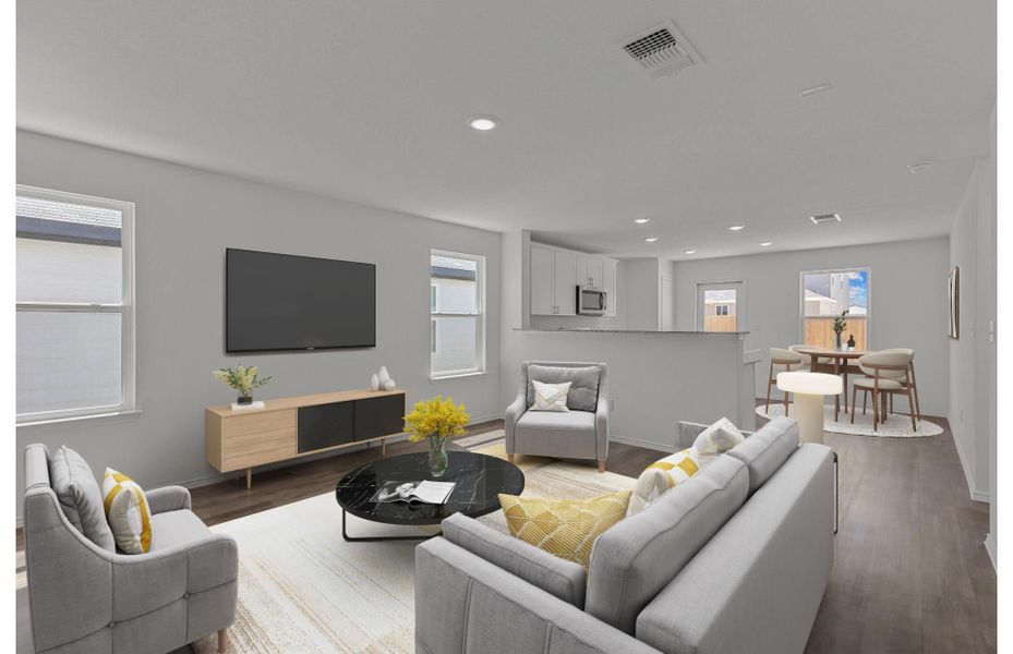 Representative furnished interior of a home built from the Adams by Centex in Davis Ranch, San Antonio (Image 8).
