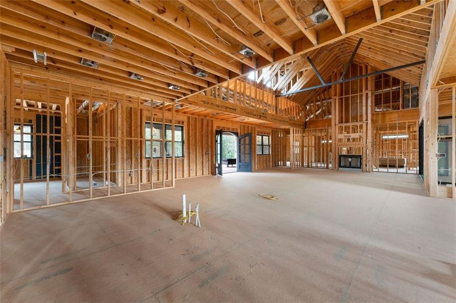 In-progress construction of a new home in , Kingston, GA (Image 22).