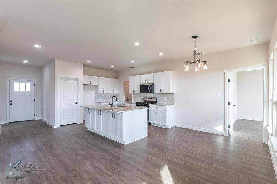 Furnished interior view inside a new home in , Abilene (Image 6). Furnished interior view inside a new home in , Abilene (Image 6).