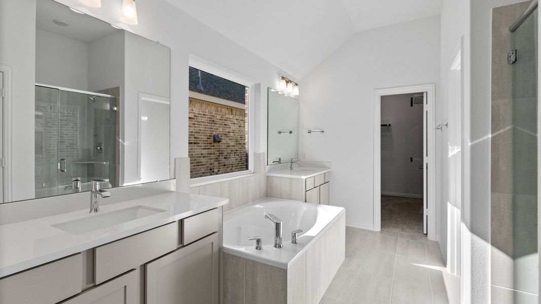 Furnished interior view inside a new home in Beamer Villas, Friendswood (Image 17).