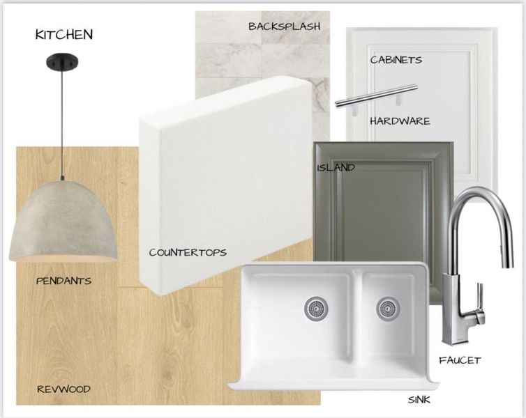 Sample of building materials used in homes in White Oak, Arlington (Image 5).