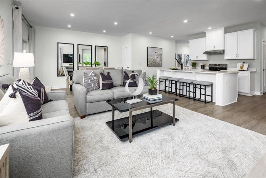 Representative furnished interior of a home built from the Thornewood by Ryan Homes in Layton Hall, Mauldin (Image 25).