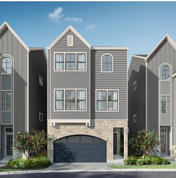 Representative exterior photo of a completed home built from the The Camilla by Riverway Homes in Spring Valley Creek, Houston, TX (Image 1).