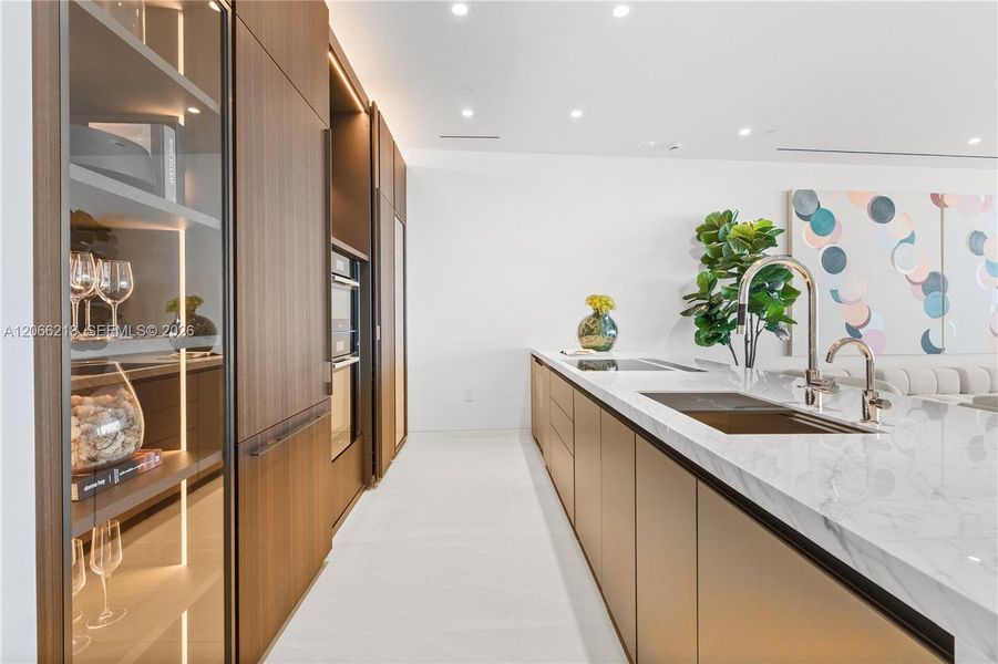 Furnished interior view inside a new home in , Miami (Image 15).