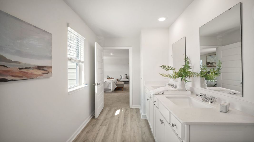 Furnished interior view inside a new home in The Pines at New Hampstead, Savannah (Image 12).