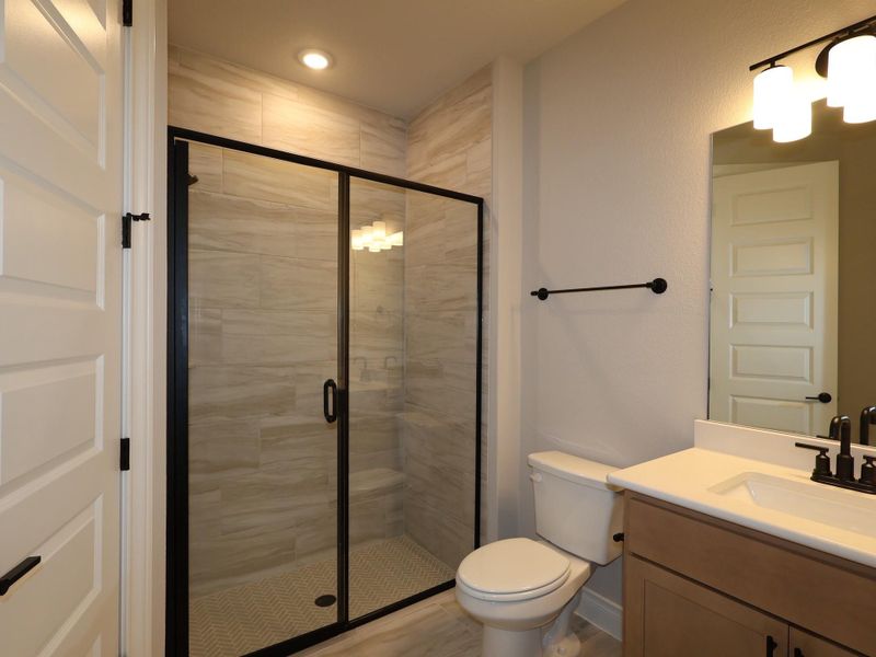 Furnished interior view inside a new home in Edgewood, Leander (Image 11). Furnished interior view inside a new home in Edgewood, Leander (Image 11).