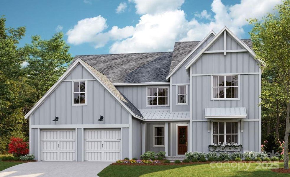 Front exterior of a new home in , Charlotte, NC, highlighting curb appeal (Image 1).