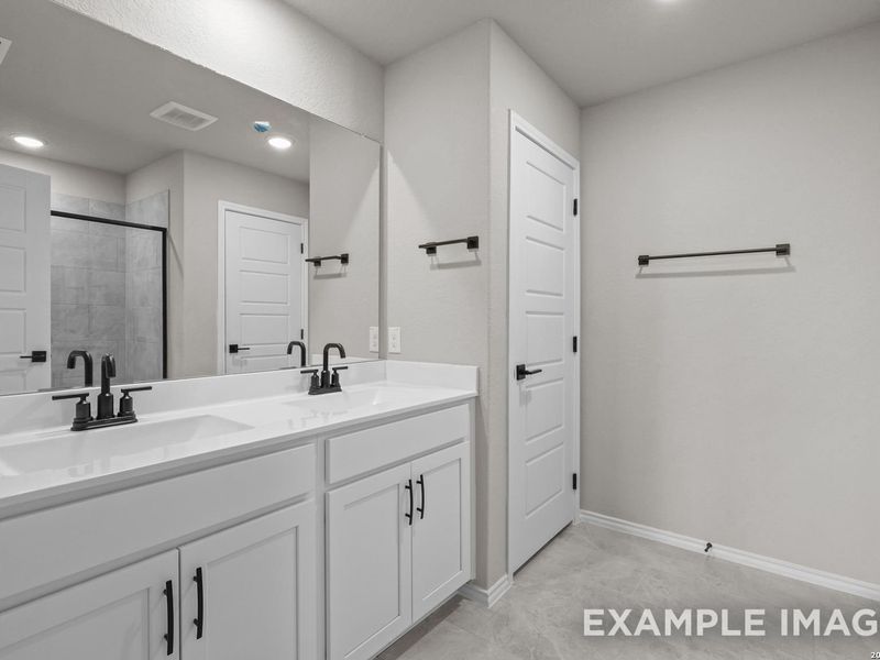 Furnished interior view inside a new home in Horizon Pointe, Converse (Image 9).