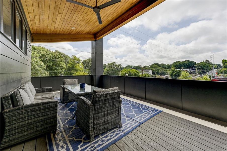 Exterior details and patio area of a home in , Atlanta (Image 4).