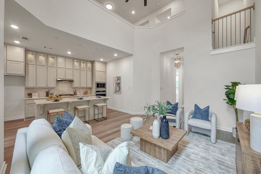 Furnished interior view inside a new home in Woodforest Townhomes, Montgomery (Image 5).