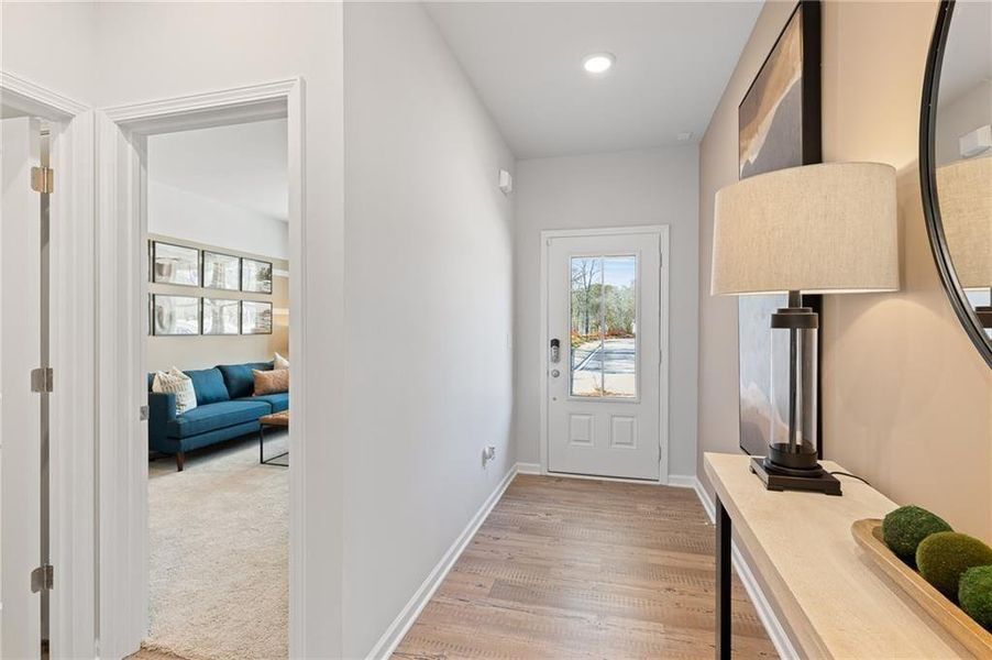 Furnished interior view inside a new home in Union Heights, Flowery Branch (Image 11). Furnished interior view inside a new home in Union Heights, Flowery Branch (Image 11).