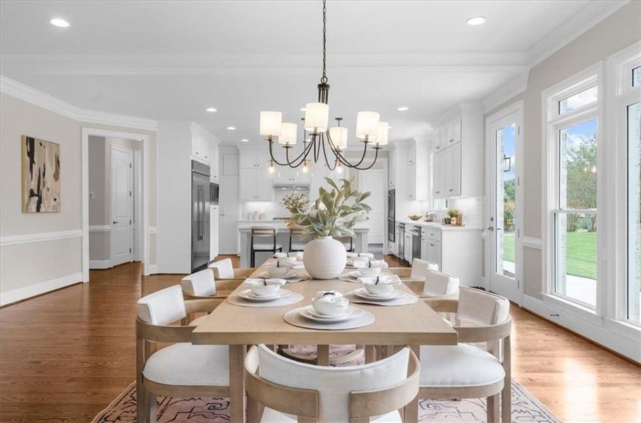 Furnished interior view inside a new home in , Canton (Image 56).