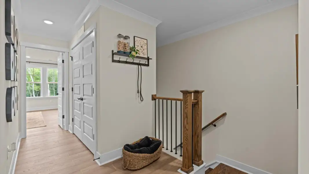 Furnished interior view inside a new home in North First Street Townes, Mebane (Image 18).