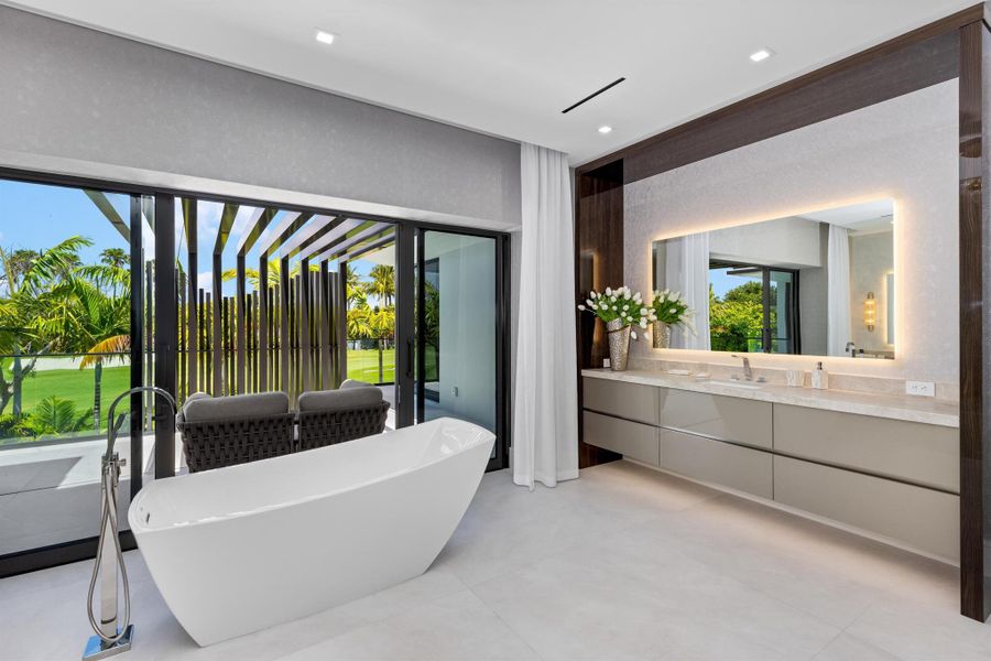 Furnished interior view inside a new home in , Boca Raton (Image 34).