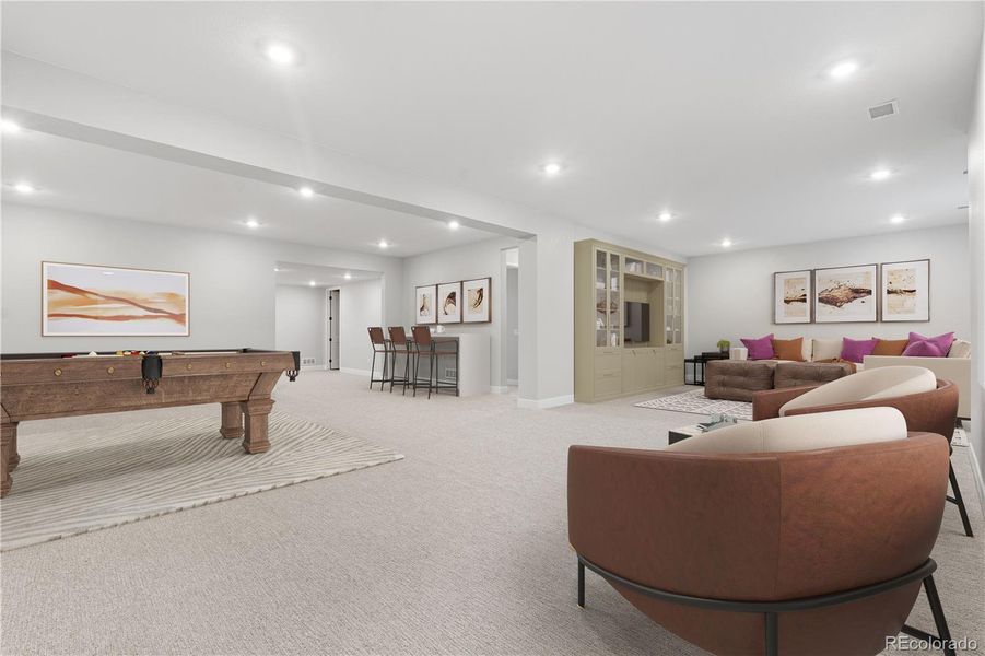 Furnished interior view inside a new home in Retreat at The Canyons, Castle Pines (Image 25).