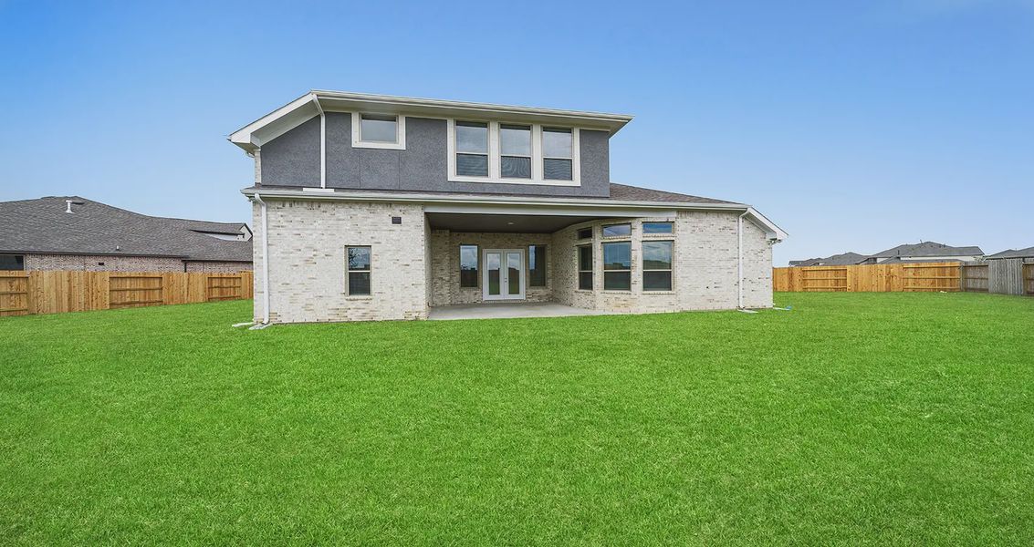Representative exterior details of a home built from the Oliver by Chesmar Homes in The Highlands, Porter (Image 3).