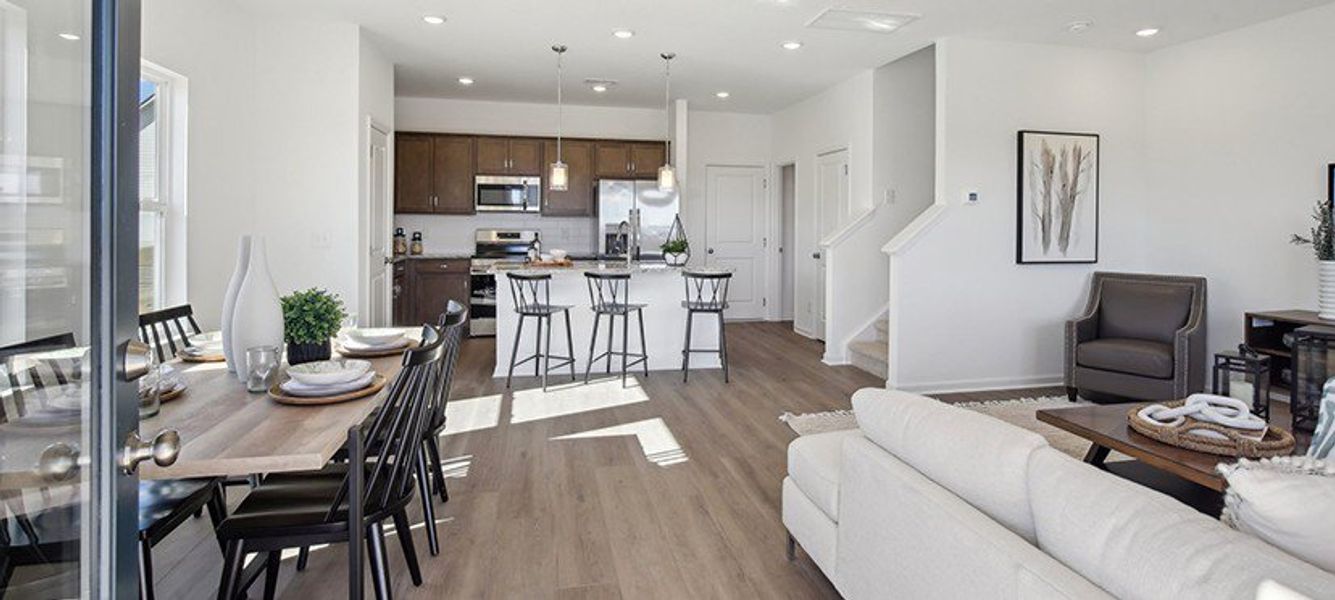 Furnished interior view inside a new home in Wilson Meadows, Clarksville (Image 3).