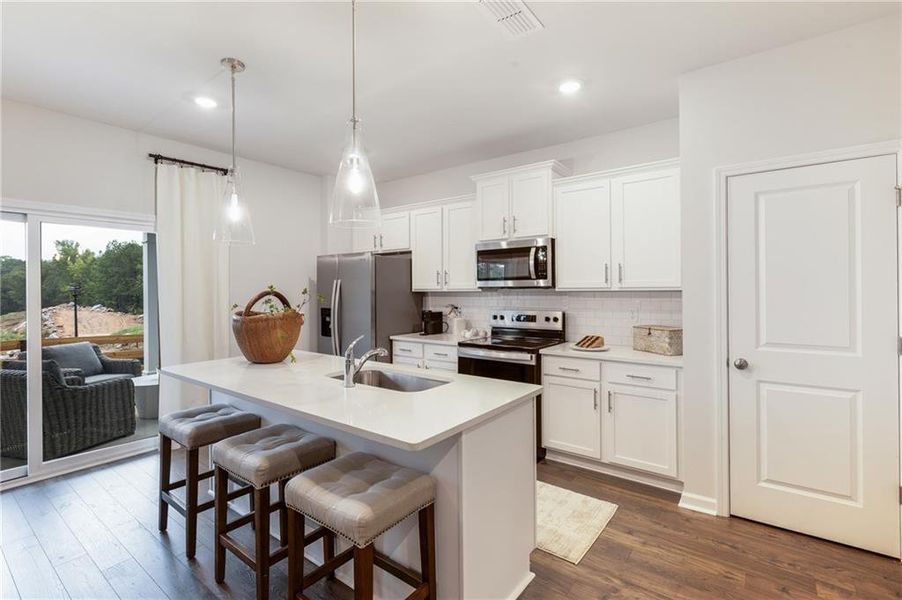 Furnished interior view inside a new home in , Conyers (Image 6).
