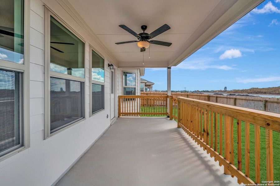 Exterior details and patio area of a home in Greenspoint Heights, Seguin (Image 23).