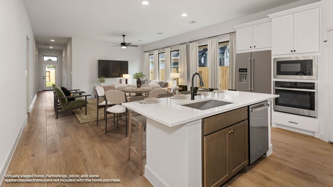 Furnished interior view inside a new home in The Woodlands Hills, Willis (Image 7).