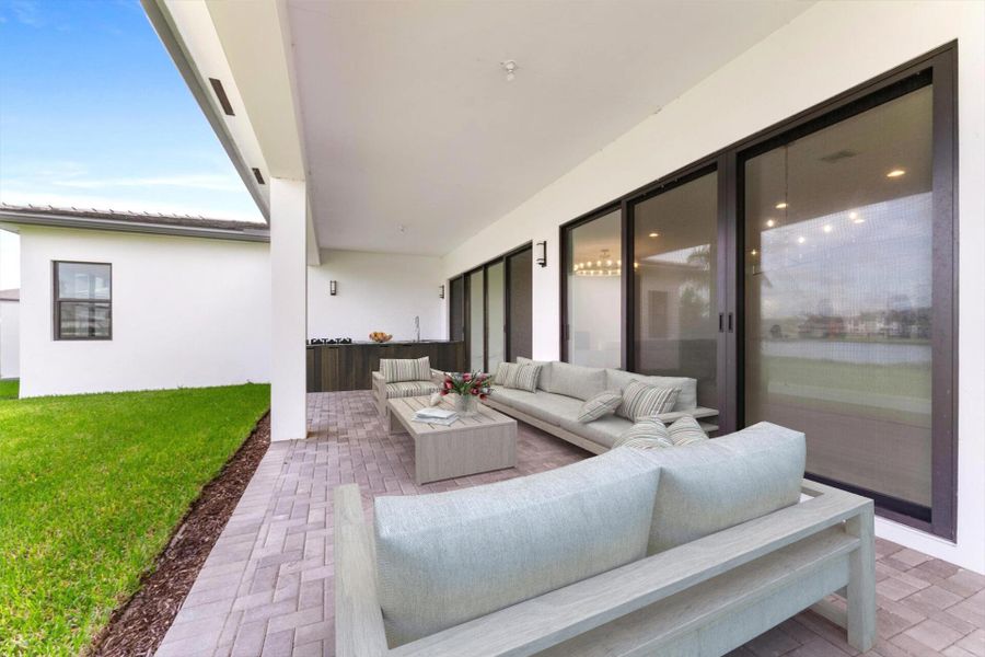 Exterior details and patio area of a home in , Boca Raton (Image 30). Exterior details and patio area of a home in , Boca Raton (Image 30).