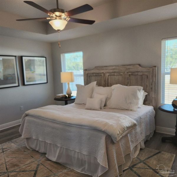 Furnished interior view inside a new home in Westpointe Place, Pensacola (Image 13). Furnished interior view inside a new home in Westpointe Place, Pensacola (Image 13).