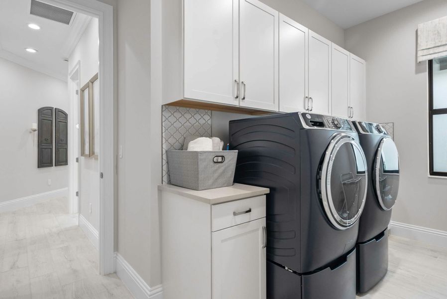 2D floor plan layout for the Seabreeze Grande by GHO Homes in Seaglass, Vero Beach, FL (Image 104).