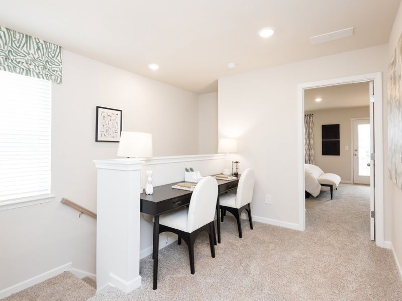 Furnished interior view inside a new home in Marshburn Landing - Bungalow Series, Wendell (Image 8).