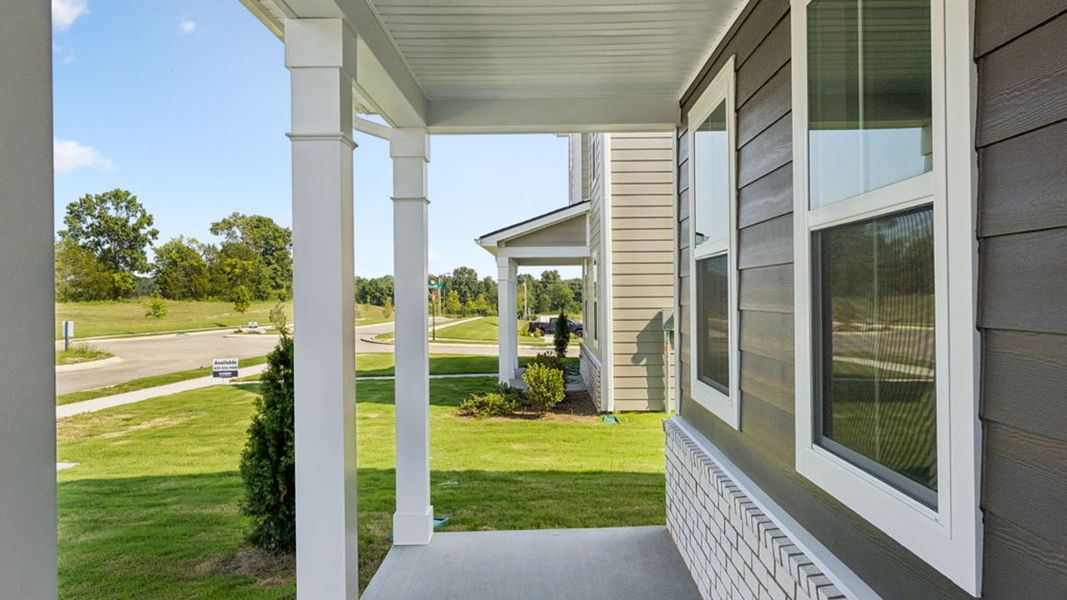 Exterior details and patio area of a home in Reserve at Hickory Ridge, Columbia (Image 4). Exterior details and patio area of a home in Reserve at Hickory Ridge, Columbia (Image 4).