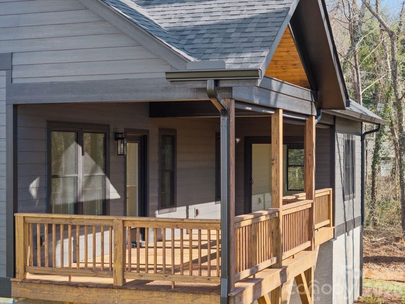 Exterior details and patio area of a home in , Asheville (Image 23). Exterior details and patio area of a home in , Asheville (Image 23).