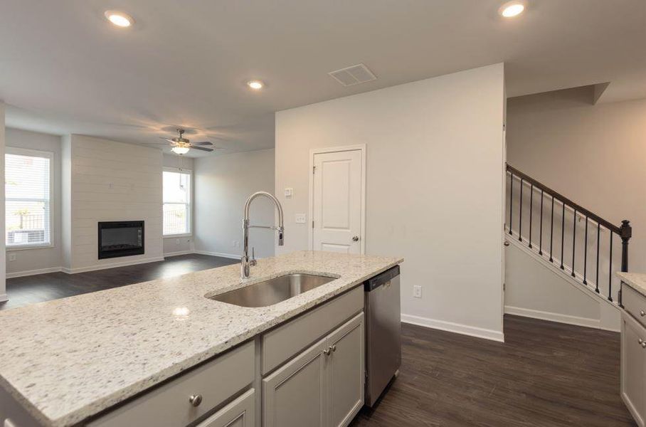 Furnished interior view inside a new home in , Suwanee (Image 5).