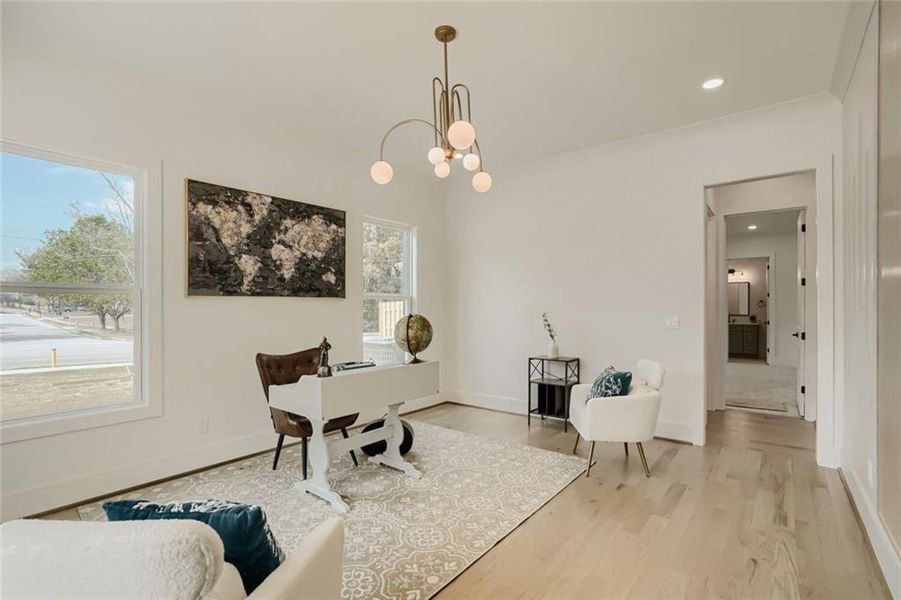 Furnished interior view inside a new home in , Grayson (Image 12).