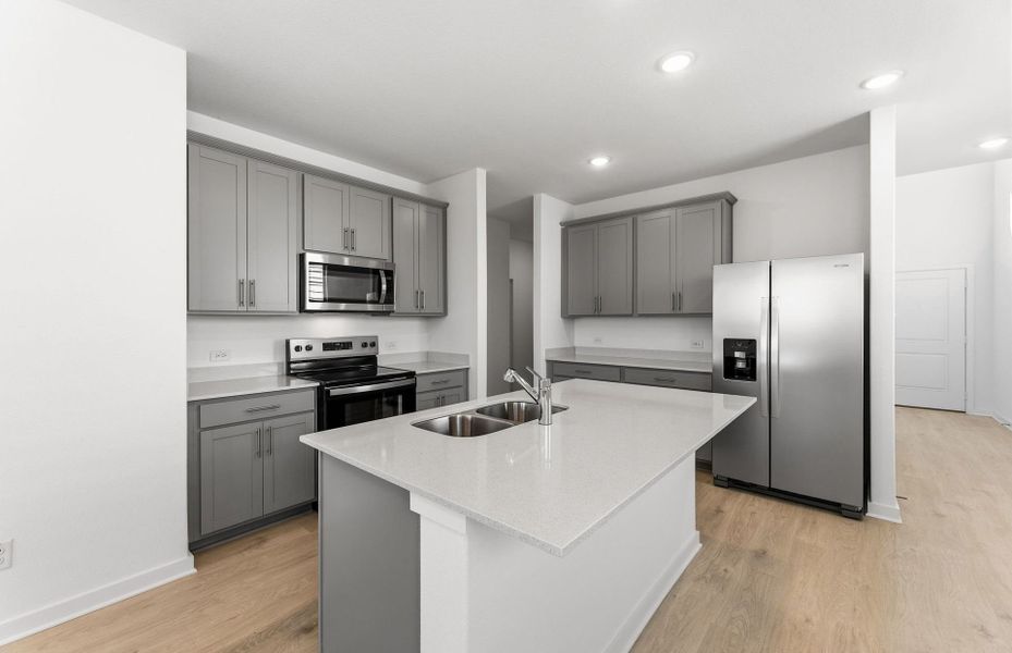 Furnished interior view inside a new home in Sonterra, Jarrell (Image 5).