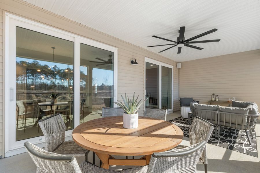 Representative furnished interior of a home built from the The Driftwood by Chesapeake Homes in Coastal Club of the Carolinas, Calabash (Image 12).